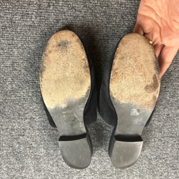 EILEEN FISHER Women’s Vero Cuoio Suede Mules Black slides size: 8 - Picture 6 of 11